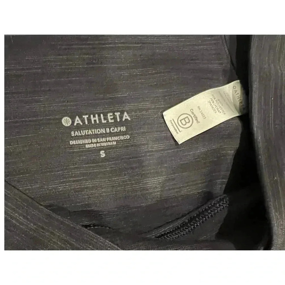 Athleta Salutation Stash Pocket II Space Dye Capri in Navy - Women's Size Small - Picture 2 of 5